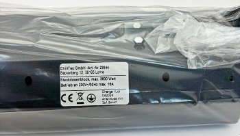 5-fach Steckdosenblock, anthrazit, 250V~/ 16A, Aufbaumontage