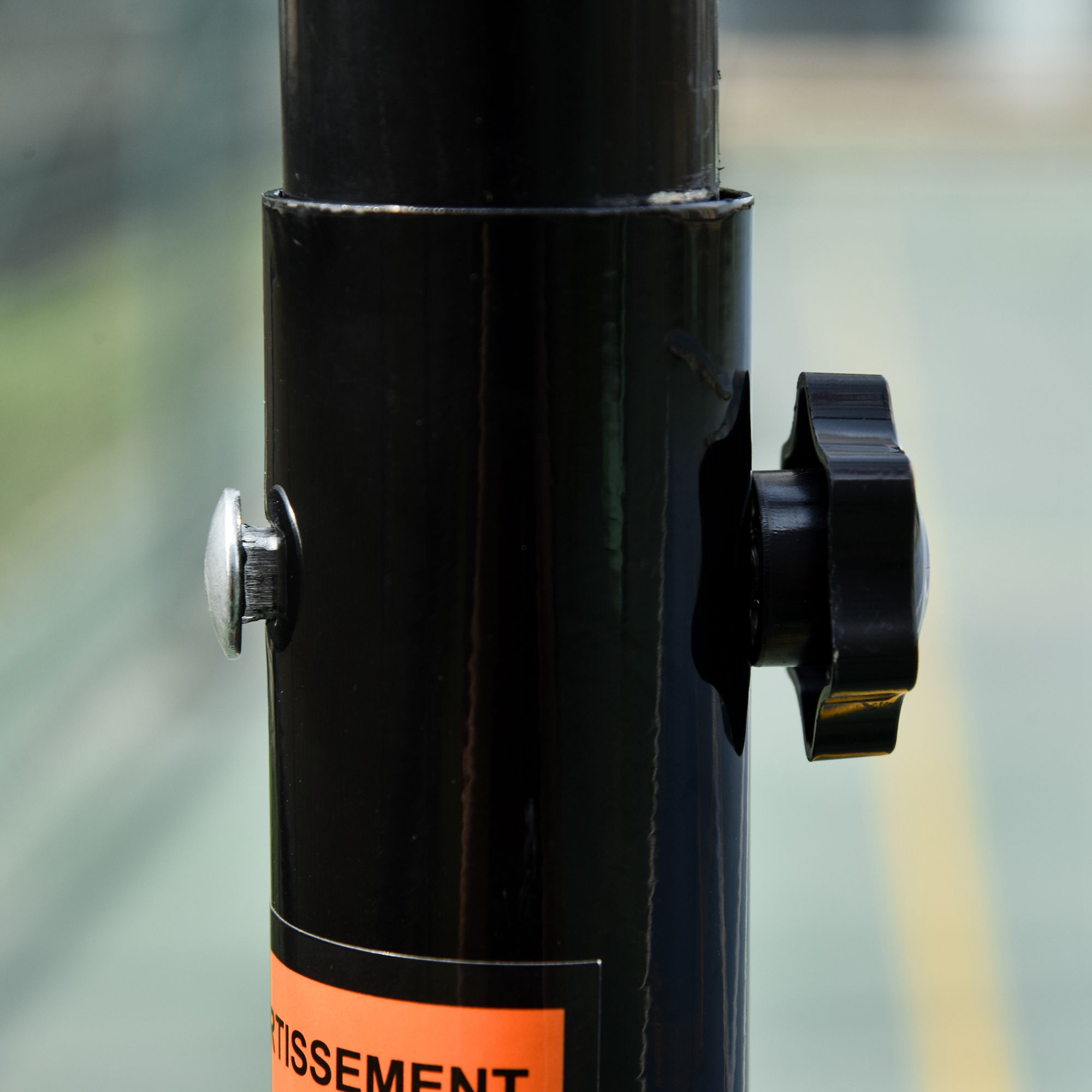 Basketballkorb, Basketballständer, höhenverstellbar, mit Wasser befüllbar, Schwarz