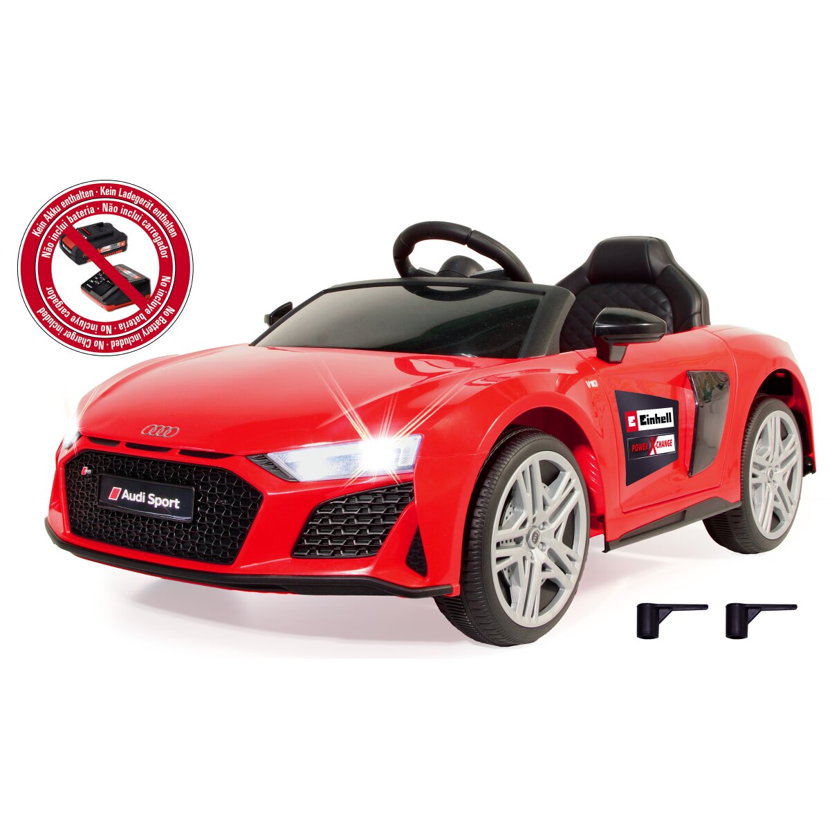 Kinderfahrzeug Audi R8 Spyder rot 18V Einhell Power X-Change
