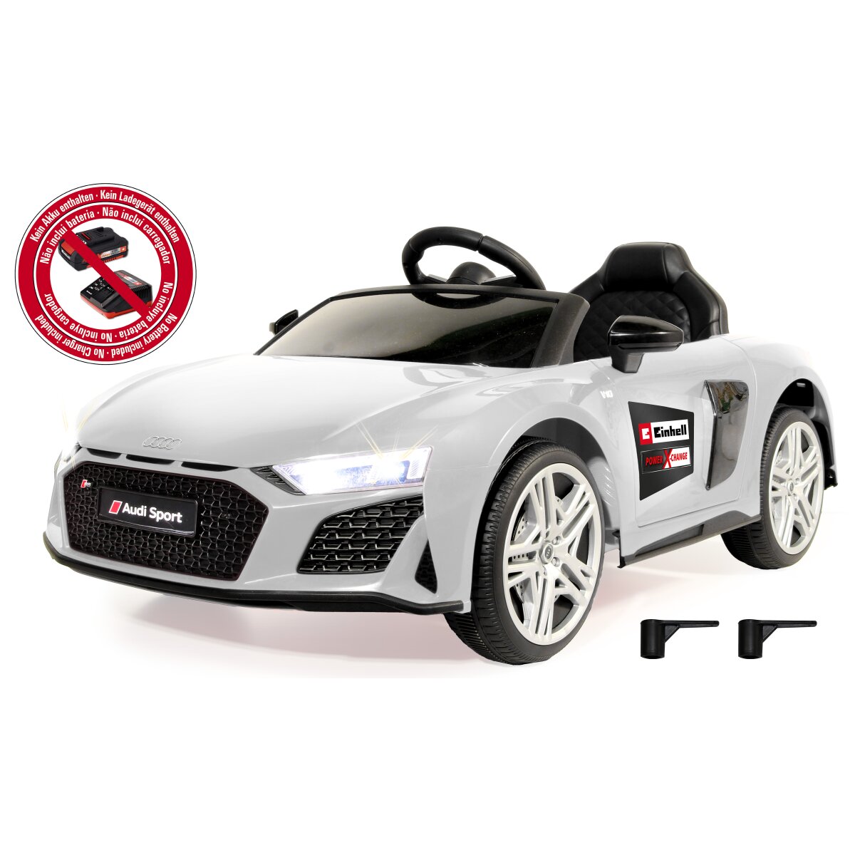 Kinderfahrzeug Audi R8 Spyder weiß 18V Einhell Power X-Change
