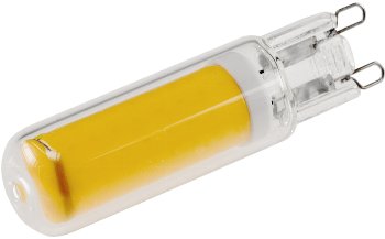 LED Stiftsockel G9, 4W, 480lm, dimmbar, 330°, 230V, 3000k / warmweiß, Glas
