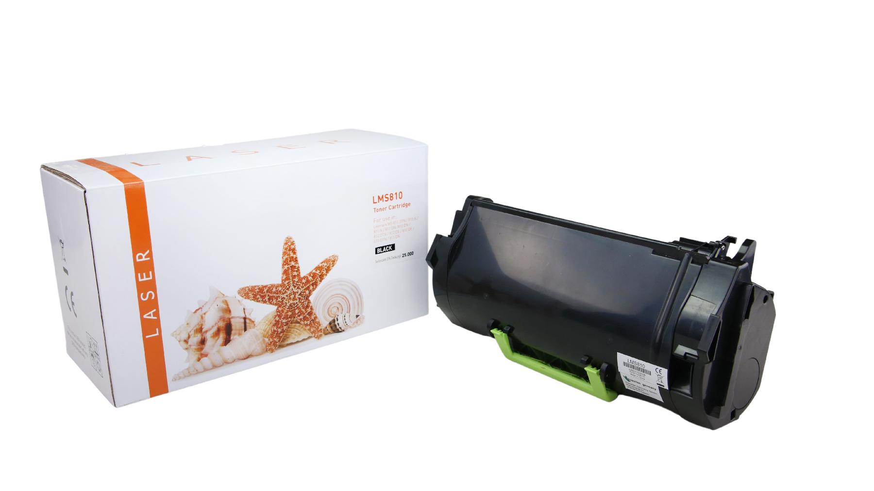 MS810 alternativ Toner schwarz für Lexmark  / 52D2H00 / 25.000 Seiten