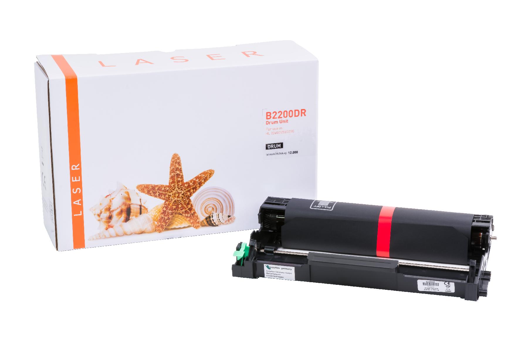 DR2200 alternativ Trommel schwarz für Brother  / DR2200 / 12.000 Seiten