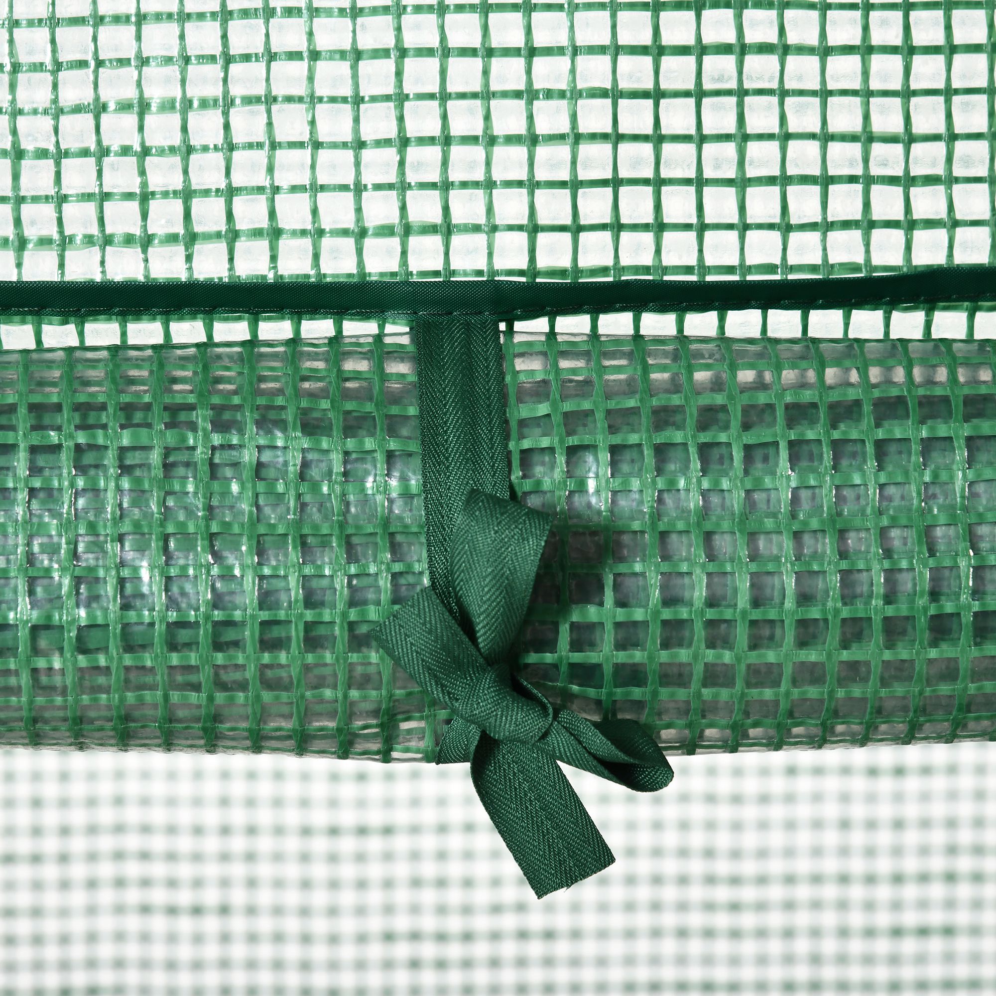 Mini-Gewächshaus Anzuchtgewächshaus mit Folienabdeckung und 3 Regalböden Regale Rolltür Gemüsebeet