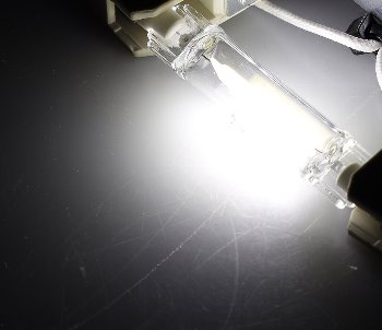 LED Strahler R7s "Glas RS78", 360°, 510lm, 78mm, 4000k / neutralweiß