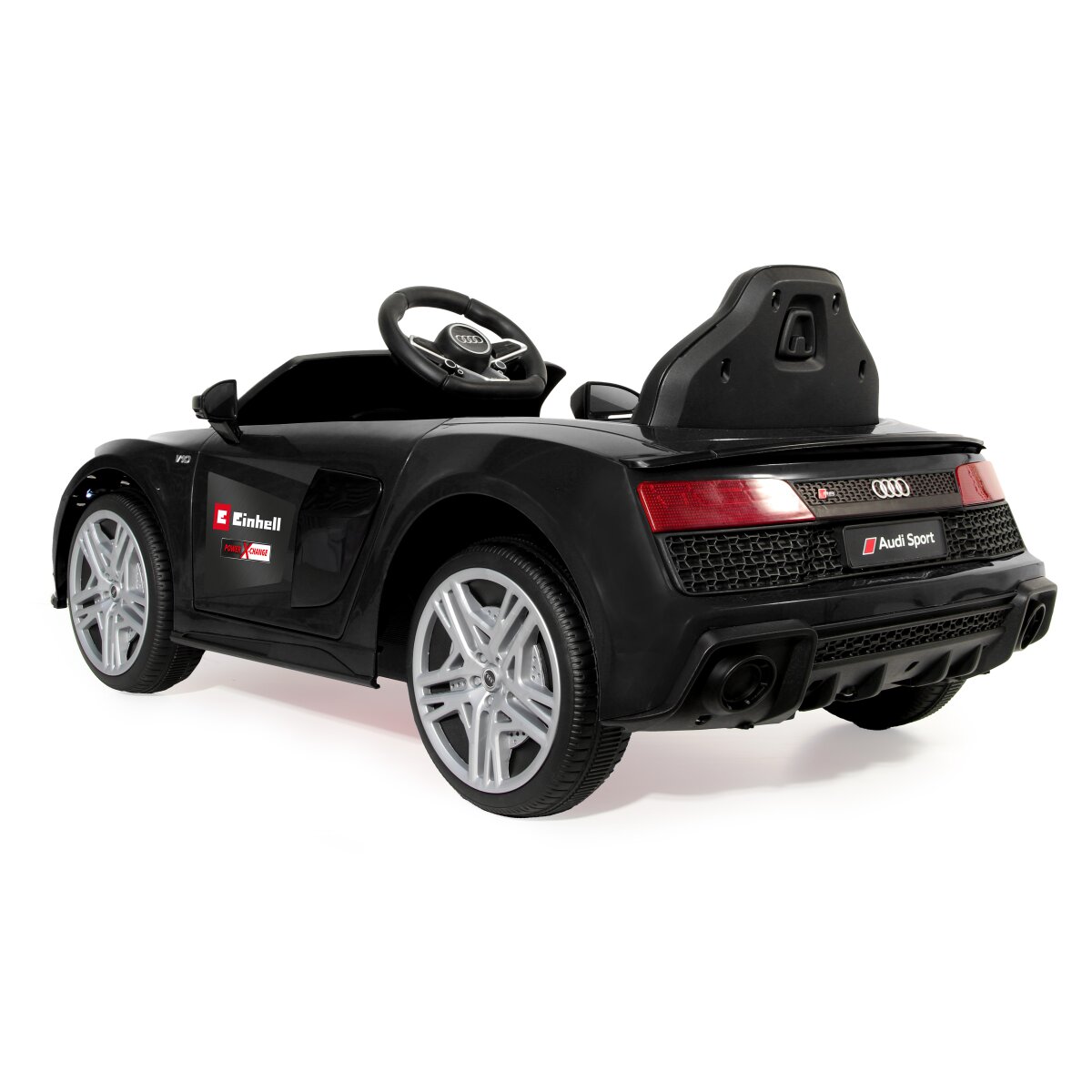 Kinderfahrzeug Audi R8 Spyder schwarz Einhell Power X-Change inkl. Starter Set