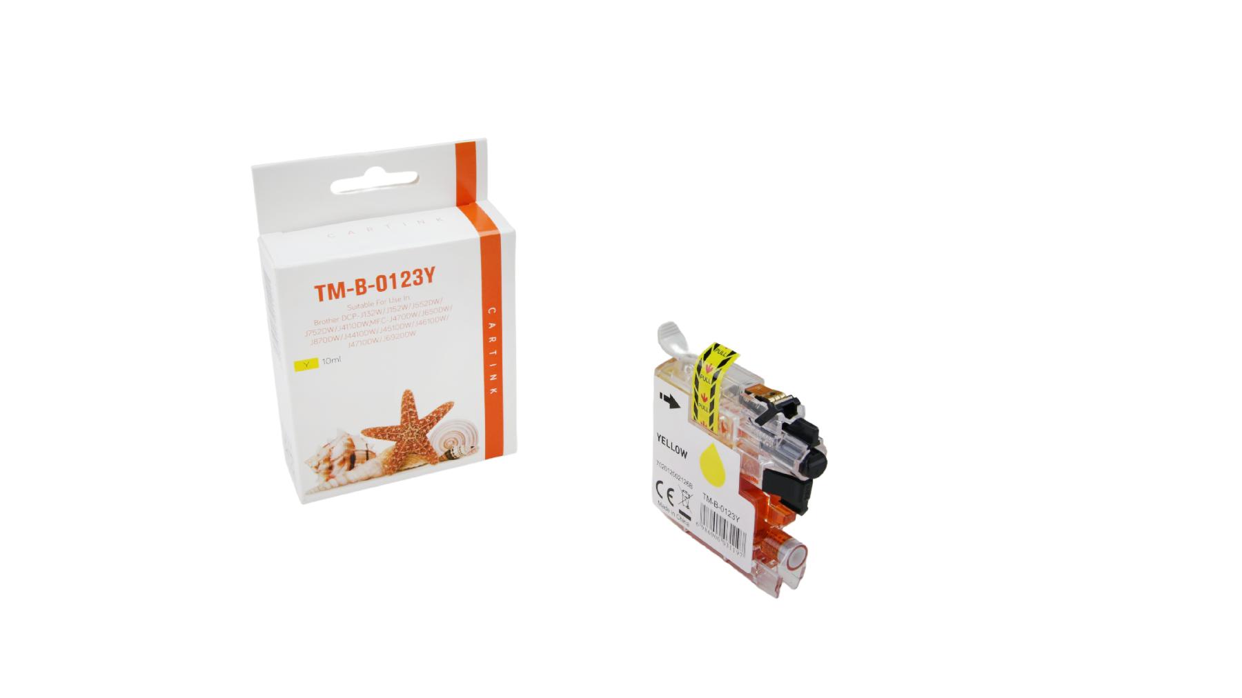 LC121/123Y alternativ Seestern Tinte gelb für Brother / LC123Y / 10ml