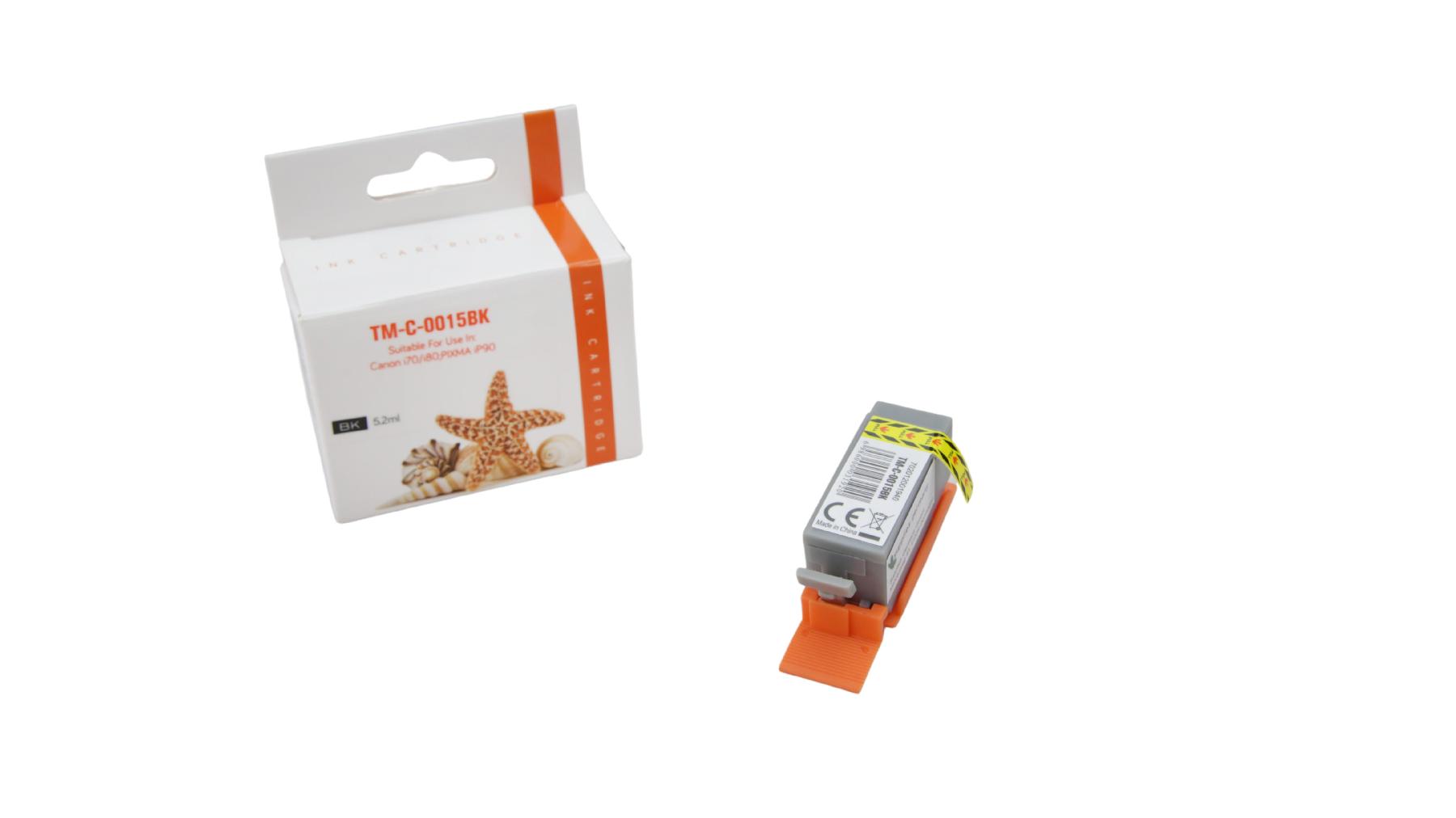 BCI15BK alternativ Seestern Tinte black für Canon / 8190A002 / 5,2ml