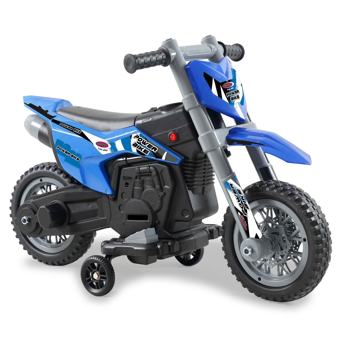Kinderfahrzeug Motorrad Power Bike blau