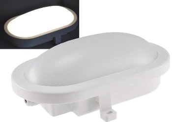 LED Oval-Armatur "FRL-O 12" IP44, Feuchtraum-Leuchte, 13W, 965lm, 4000K LED Oval-Armatur "FRL-O 12" IP44, Feuchtraum-Leuchte, 13W, 965lm, 4000K
