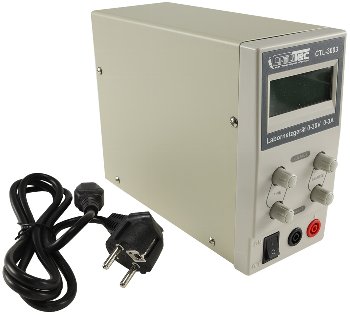 regelbares Labornetzgerät "CTL-3003", beleuchtete LCD Anzeige, 0-30V, 0-3A