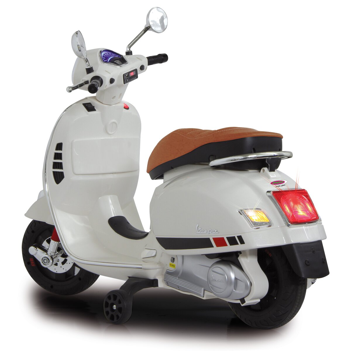 Kindermotorrad Vespa GTS 125 weiß Li-Power 12.6