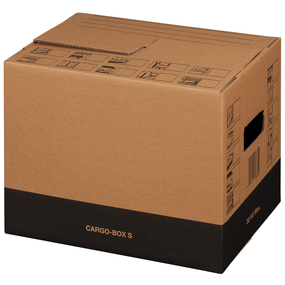 Cargobox S, 40x30x30cm, braun, 1-wellig, VPE10 Cargobox S, 40x30x30cm, braun, 1-wellig, VPE10