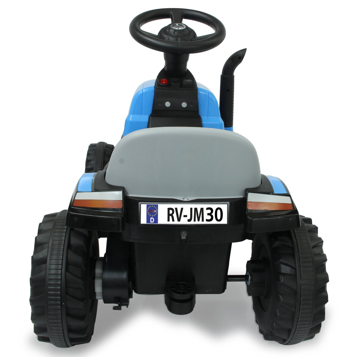 Kinderfahrzeug Traktor New Holland mit Anhänger blau