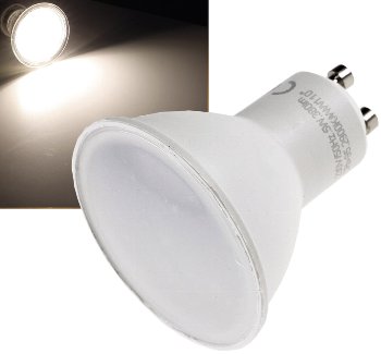 LED Strahler GU10 "H50" 3-Stufen-Dimm, 4000k, 460lm, 230V/5W, 110°, neutralweiß