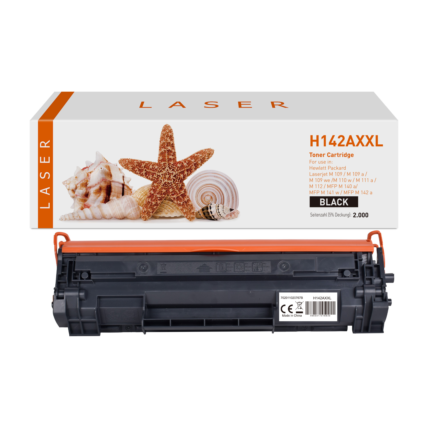 142AXXL alternativ Toner black für HP / W1420A / 2.000 Seiten