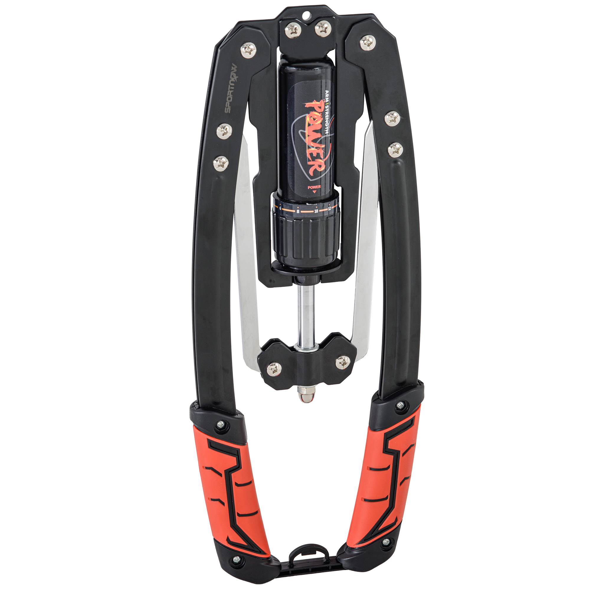 Power Twister 10-200kg Armtrainer Einstellbare Hydraulische Armtrainingsgerät 43 x 16 x 5 cm Schwarz+Rot