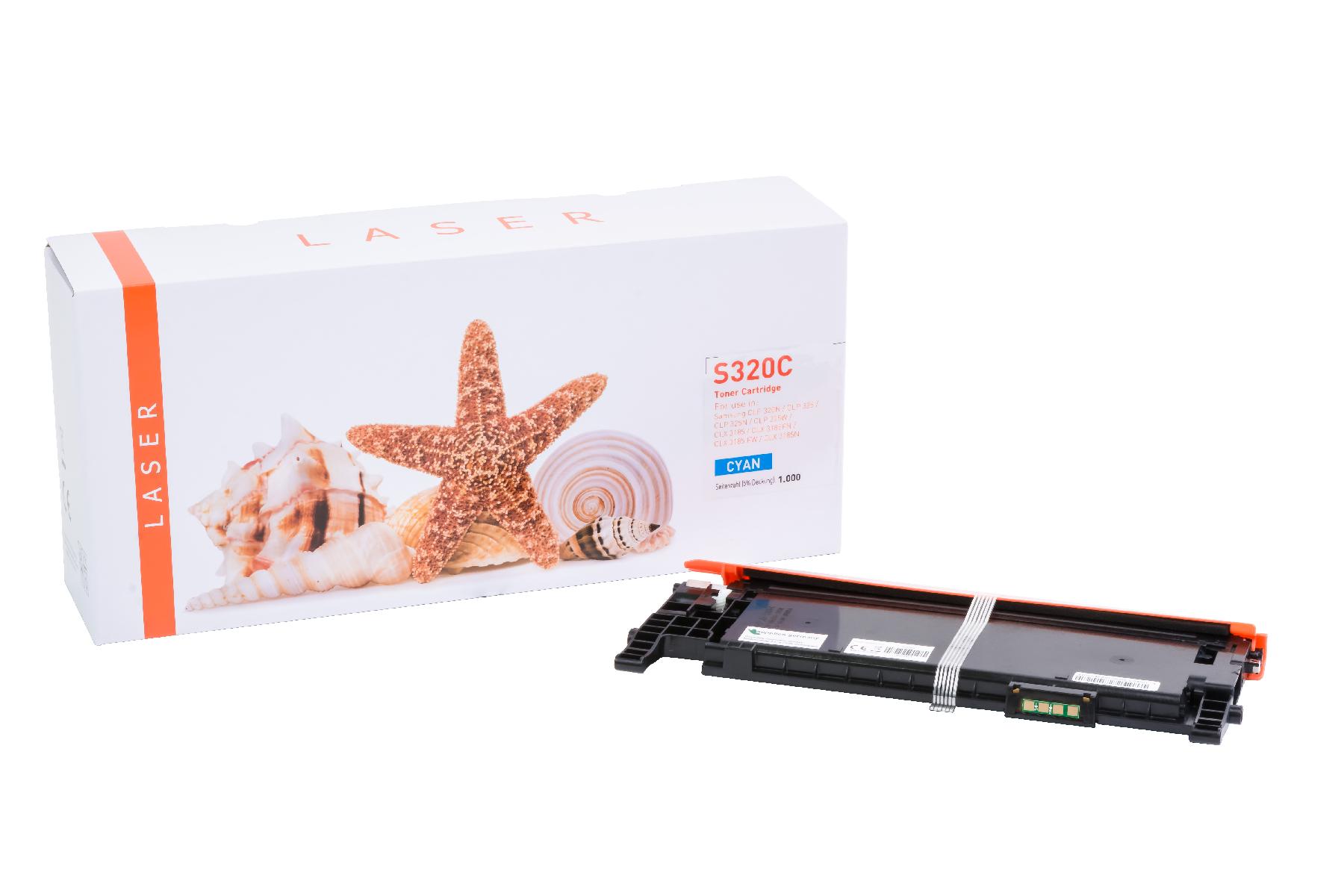 CLP320C alternativ Toner Cyan für Samsung / CLTC4072S/ELS / 1.000 Seiten