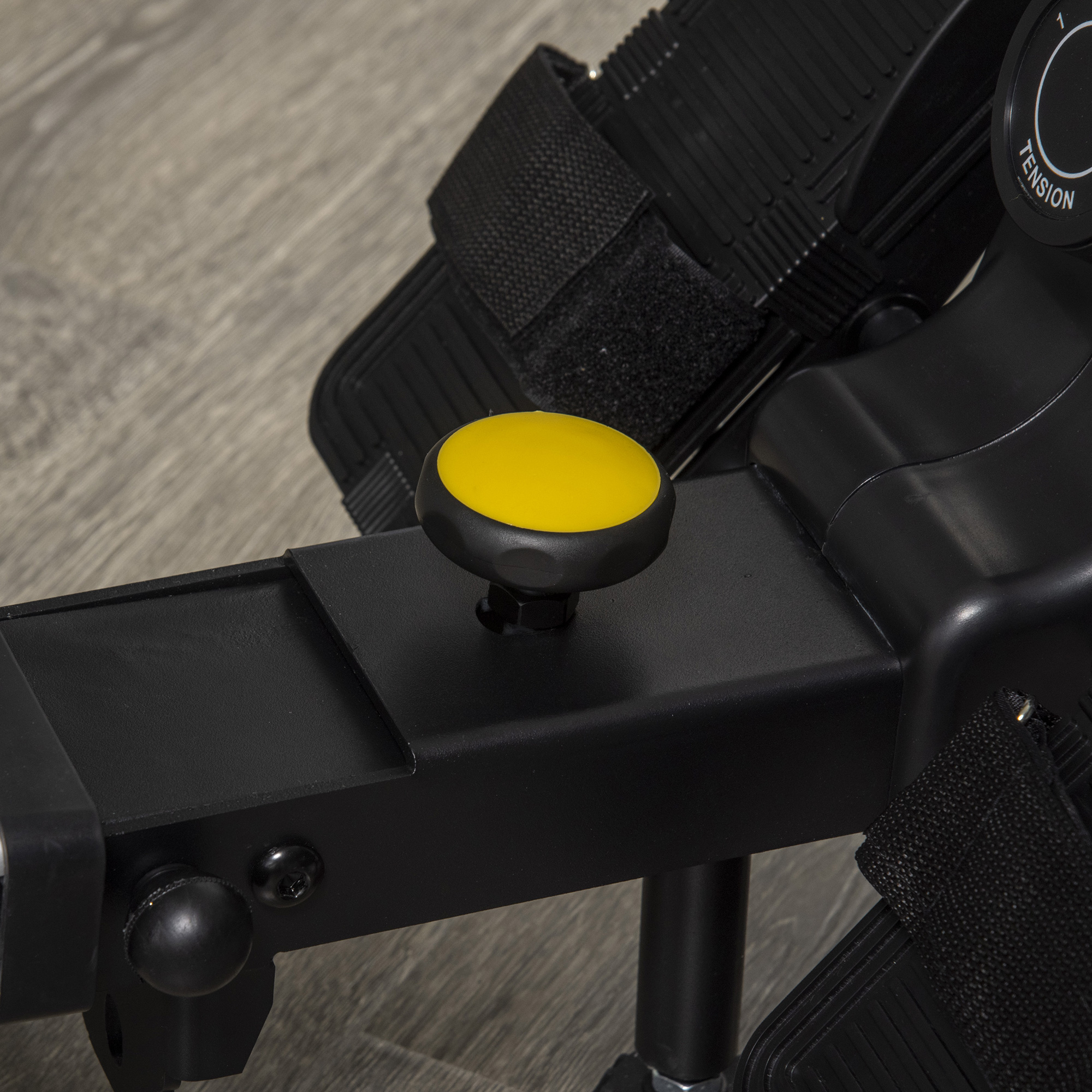 Rudergerät, klappbar, leiser Aluminiumrahmen, LCD-Monitor, 8 Stufen Widerstand, Schwarz/Silber