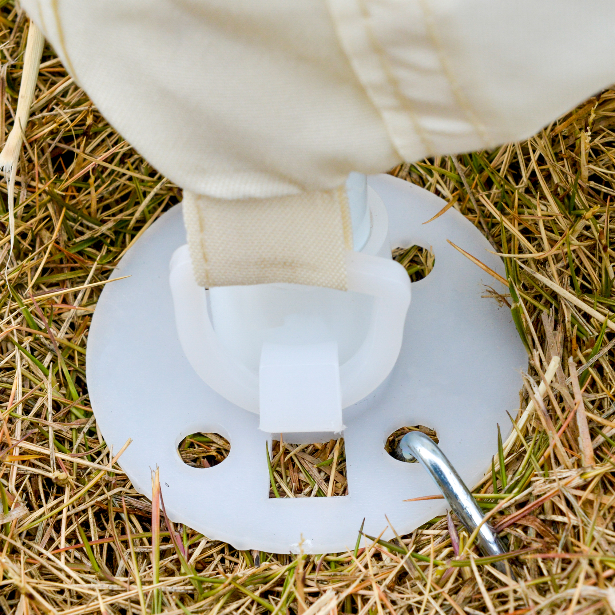 Gartenpavillon Pavillon Festzelt Partyzelt wetterfest Zelt mit Moskitonetz Metall + Polyester Cremeweiß 3 x 3 m