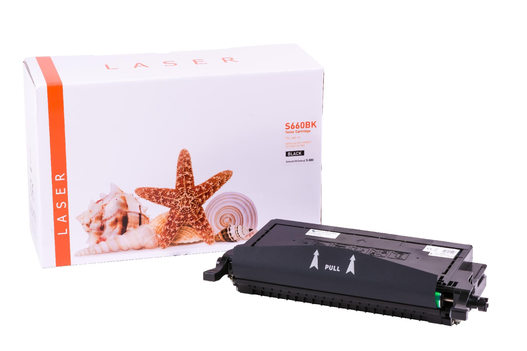 CLP660schwarz alternativ Toner schwarz für Samsung  / CLPK 660 B/ELSK / 5.500 Seiten