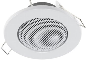 Decken-Einbaulautsprecher "CTE-8W" / Halogen-Look, 8cm Ø, 6cm Einbau, weiß