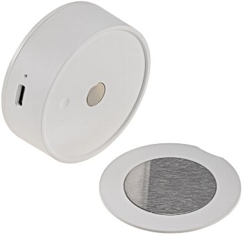 LED Nachtlicht mit Bewegungsmelder / Akku, Dämmerungssensor, 2700k