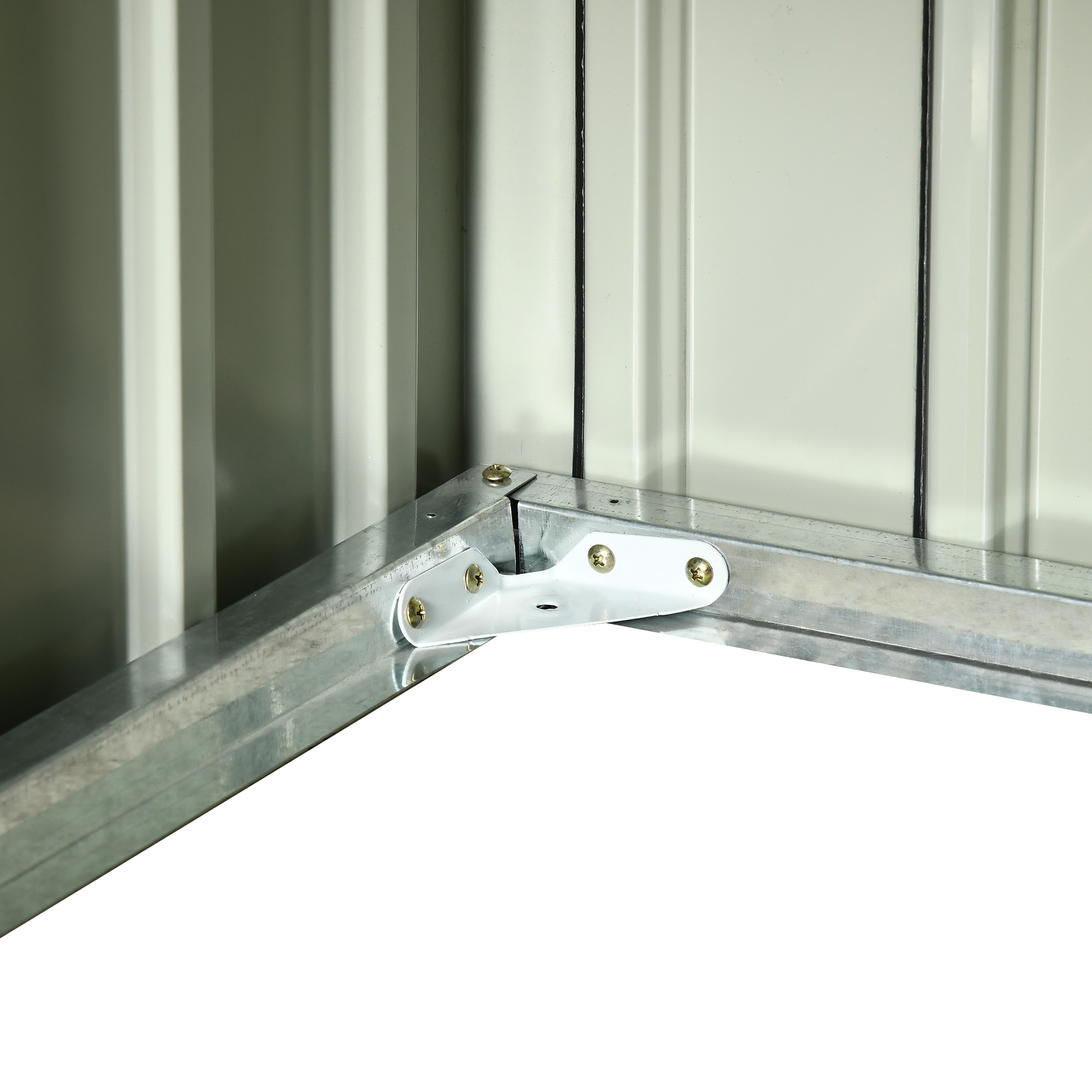 Metallschuppen für Rasenmähroboter, rostfrei, 86 x 100 x 63cm, Dunkelgrau