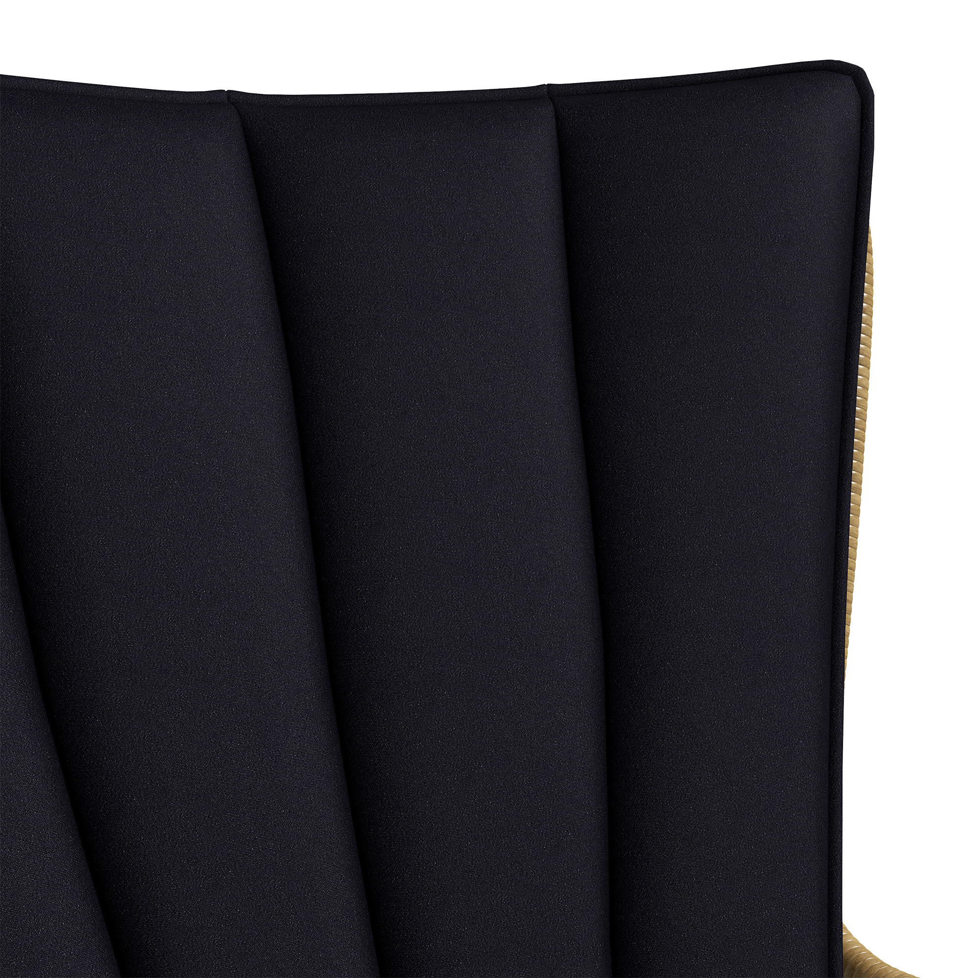 Bistro-Set Balkonmöbel-Set Balkonmöbel, Boho-Stil, wetterbeständig, 76 x 66 x 96 cm, Schwarz