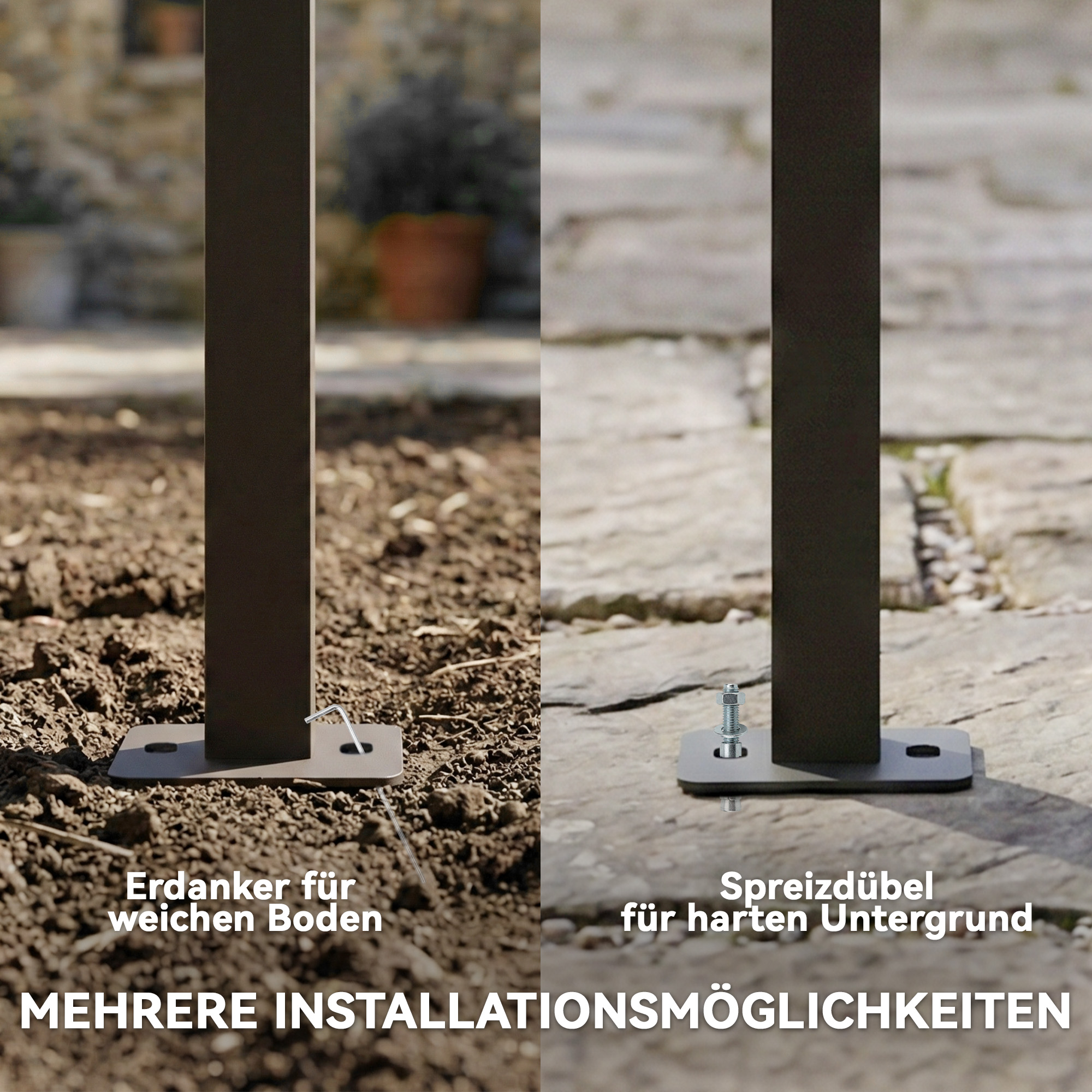 Terrassendach Pergola ca, 4x3m Terrassenüberdachung mit Verstellbares Dach, Wandmontage UV 30+ Cremeweiß