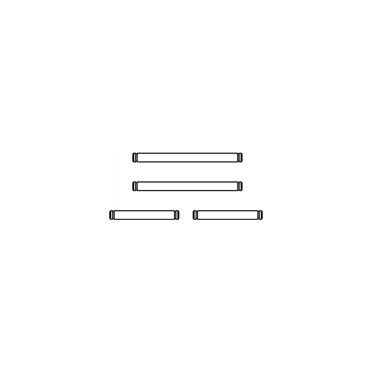 Querlenkerstift VE4 Lightray General Set 2 x lang 2 x kurz Querlenkerstift VE4 Lightray General Set 2 x lang 2 x kurz