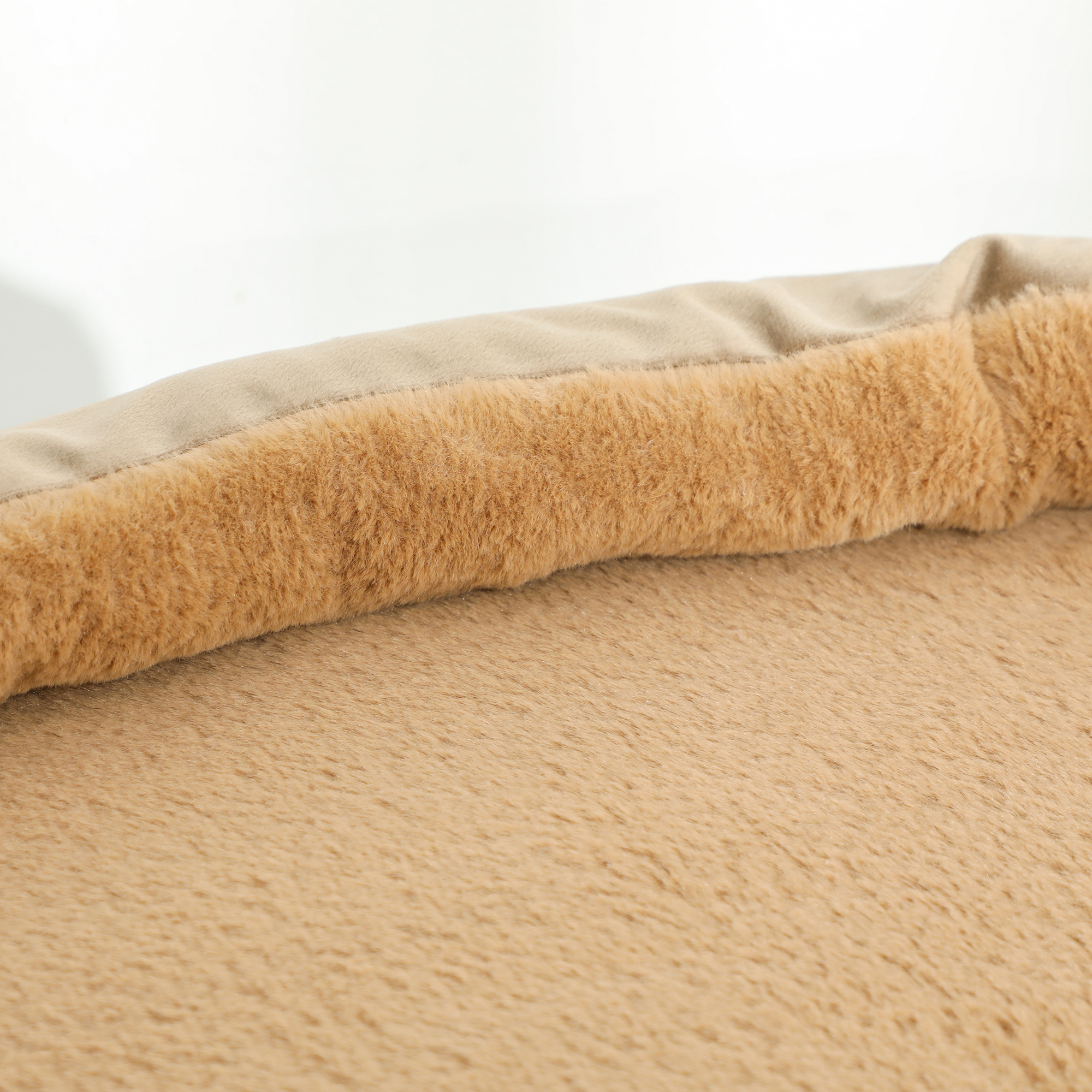 Kratzbaum mit 2 Etagen, Spielball, Kratzstämmen, Kratzkugeln, bis 7 kg, 56 x 54 x 86 cm, Braun