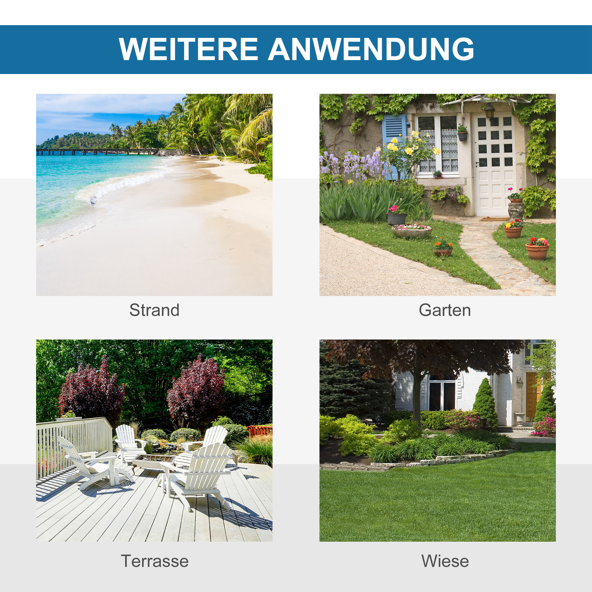 Pop-up-Strandzelt, Fiberglasrahmen, 4 Taschen, Netzfenster, flexibel, Blau