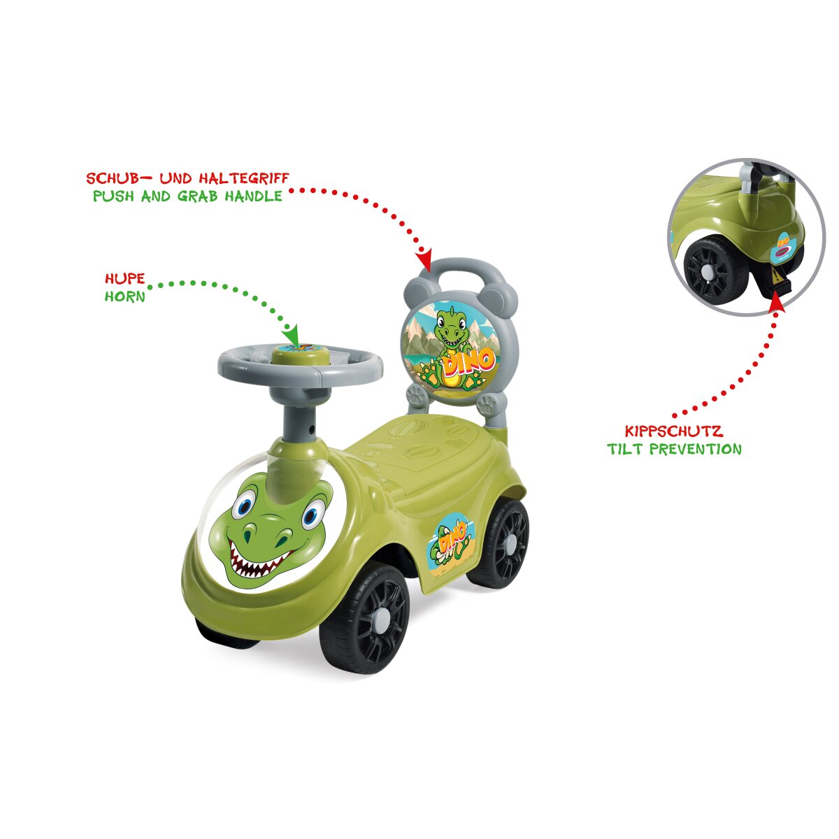 Rutscher Dino 2in1