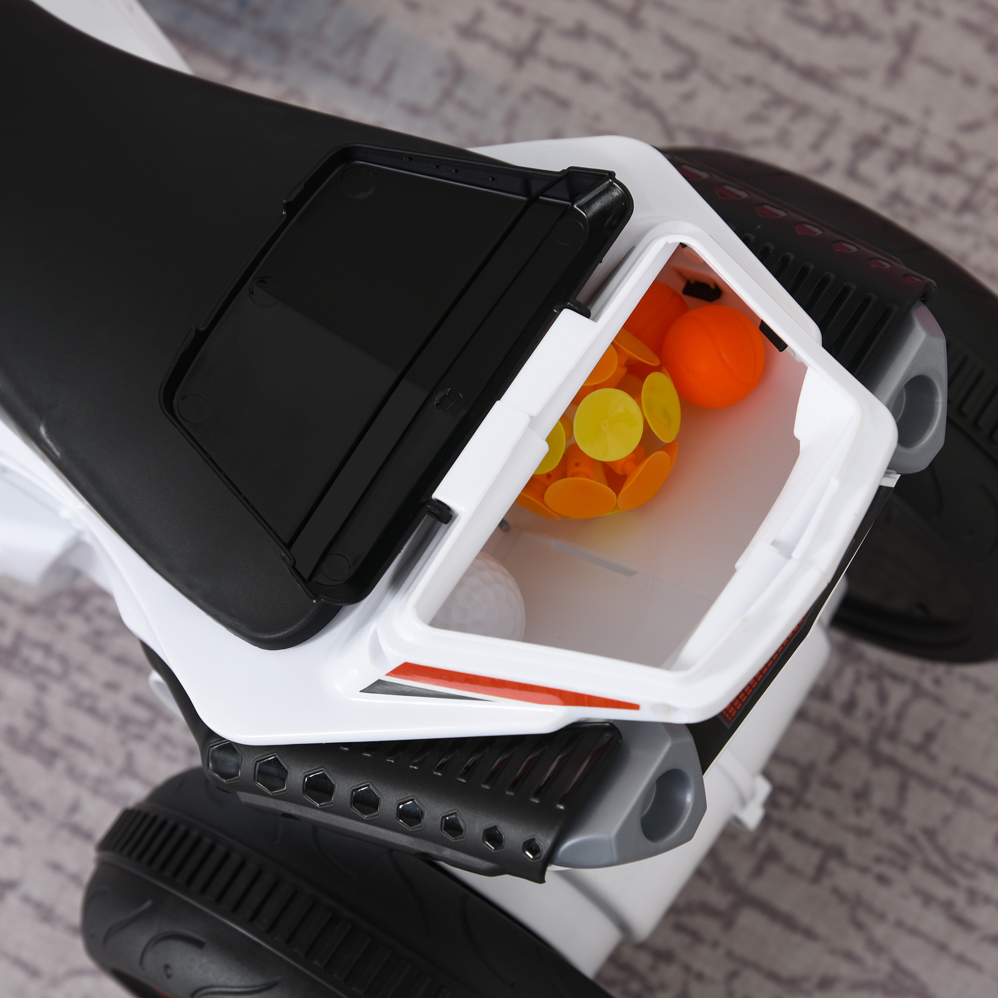 Laufrad, Rutscher, Kindermotorrad, 18-36 Monate, Musik/Licht, bis 20 kg, Weiß/Rot