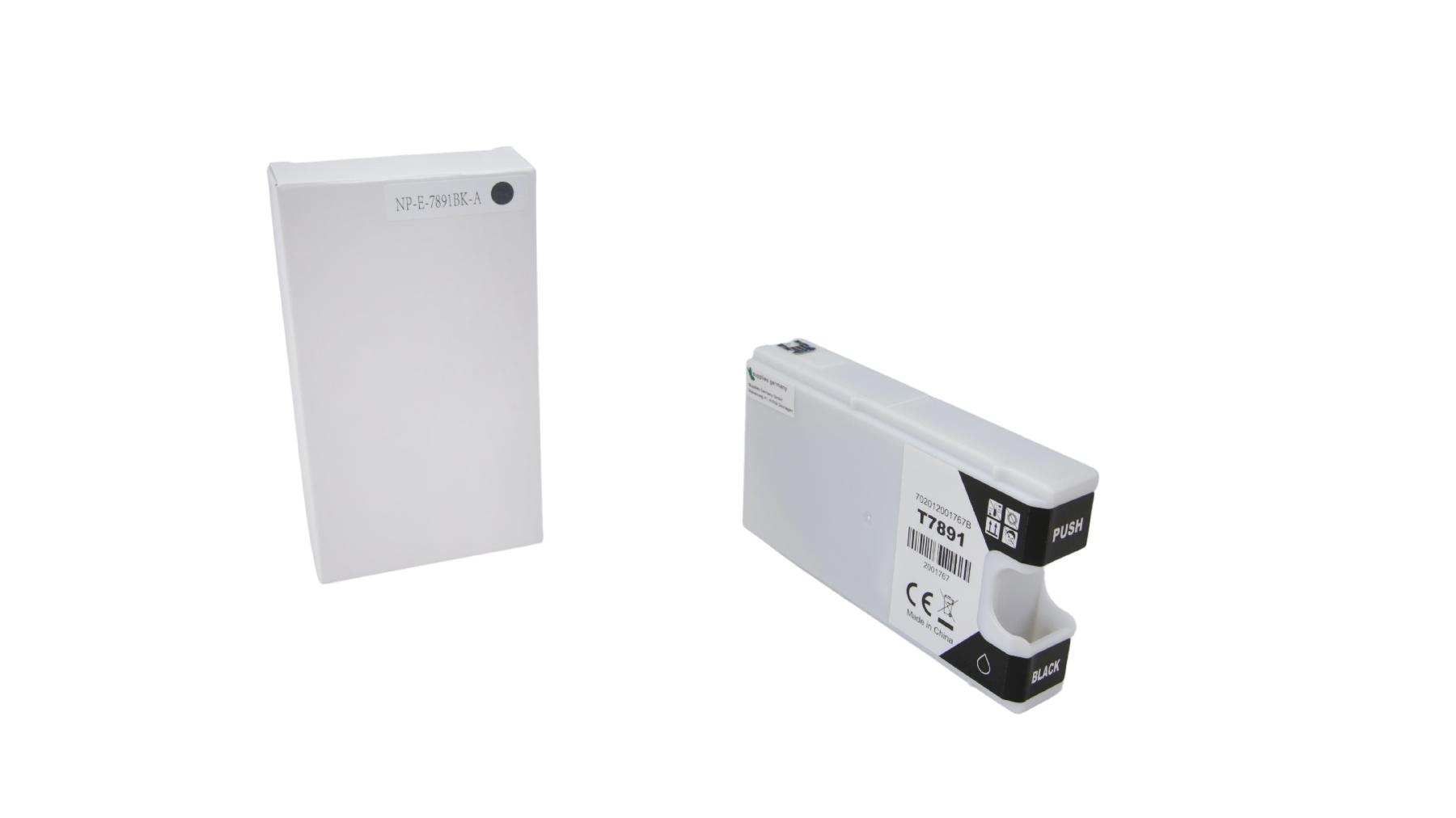 T7891 alternativ Tinte schwarz für Epson / C13T789140 / 65ml