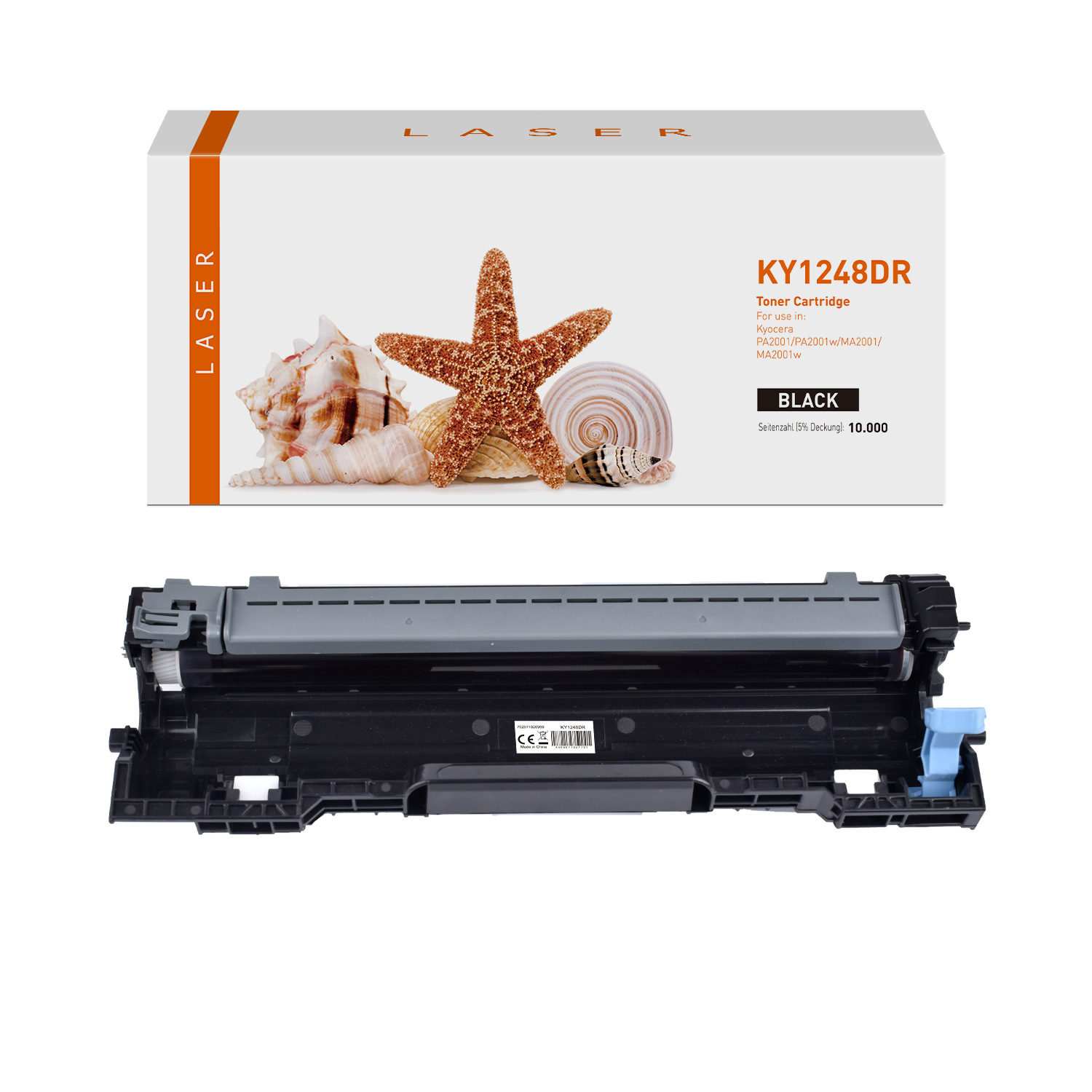 DK1248DR alternativ Trommel schwarz für Kyocera / 1702Y80NL0 / 10.000 Seiten