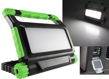 LED Baustrahler mit Akku "BSA-50", 50W, 4200lm, 4500K / neutralweiß LED Baustrahler mit Akku "BSA-50", 50W, 4200lm, 4500K / neutralweiß