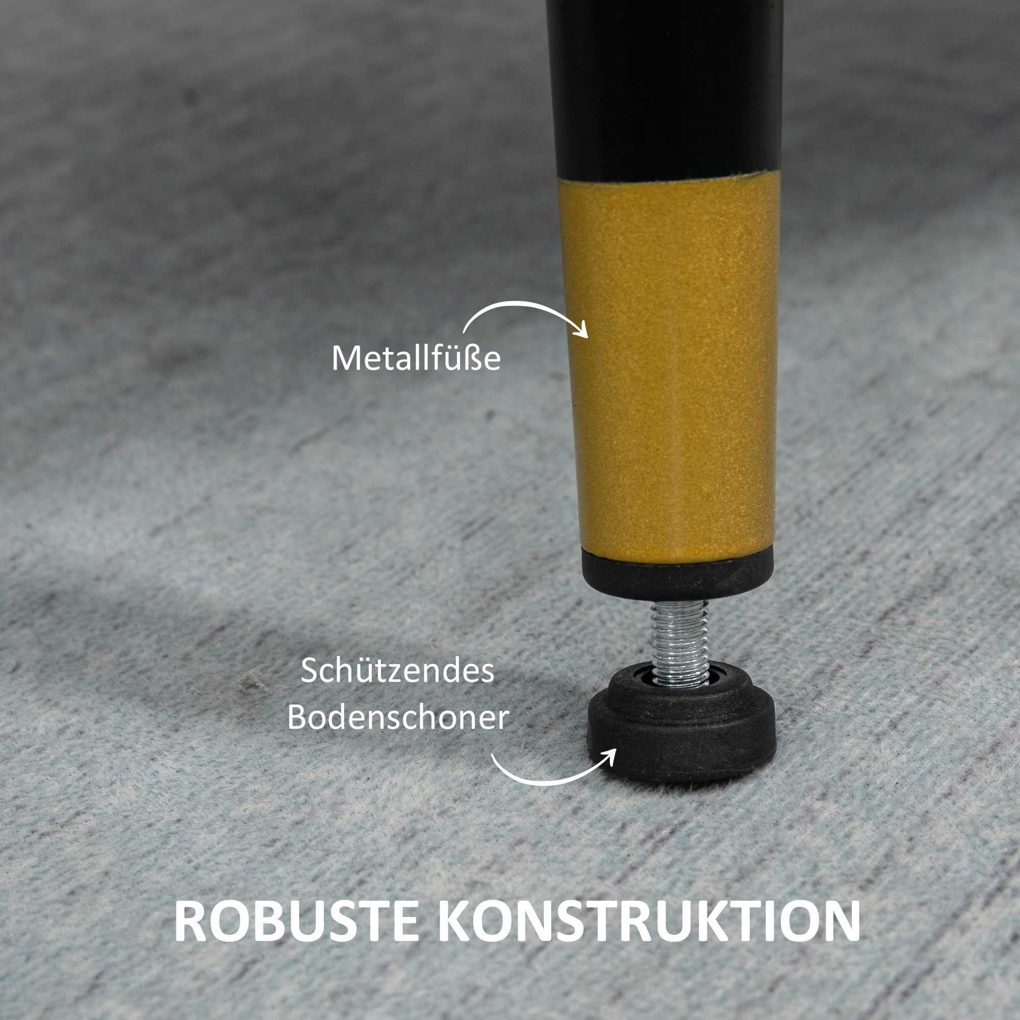 Akzentsessel mit Knopfheftung, Polstersessel, abnehmbare Polster, Schwarz + Gold + Blau