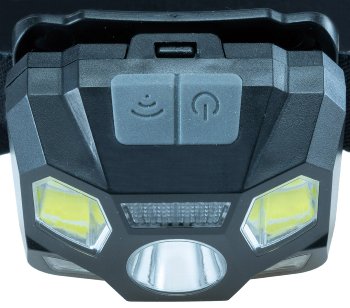 LED-Stirnlampe mit Akku "CTH-5" IP44, 5W, 375 Lumen, mit Gestensteuerung