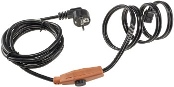 Heizkabel mit Temperaturfühler, 4m, 64Watt, Frostschutz für Wasserleitungen