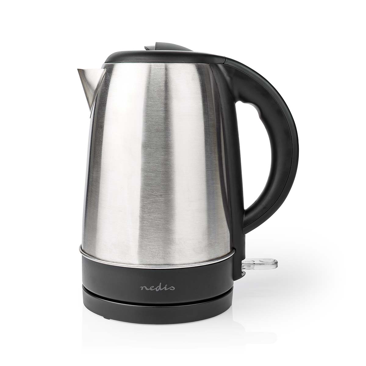 Wasserkocher | 1.7 l | Edelstahl | Aluminium / schwarz | Um 360 Grad drehbar | Verdecktes Heizelement | Strix Controller | Boil-dry protection