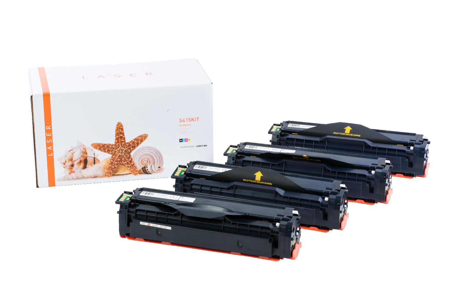 CLP415KIT alternativ Toner Rainbowkit für Samsung / CLP415 / BK2.500 / CMY1.800 Seiten