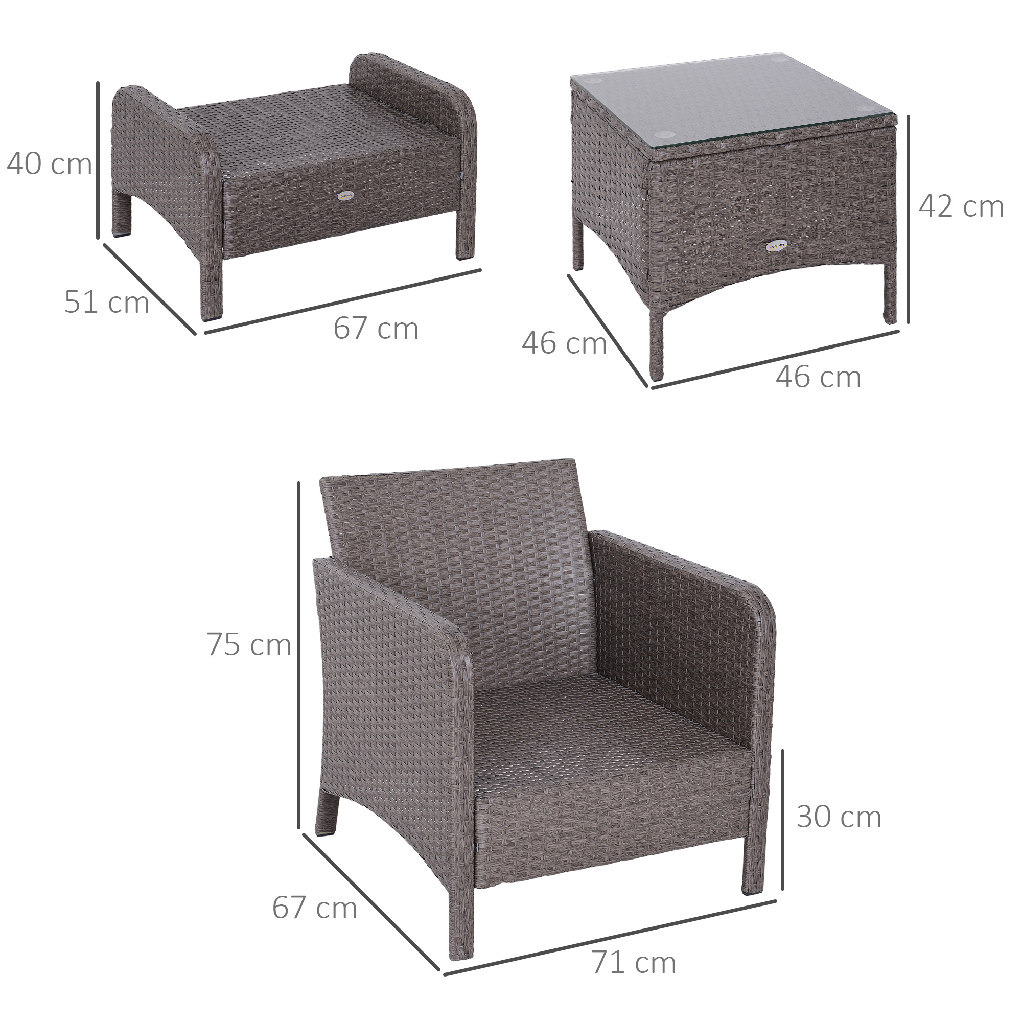 5-tlg, Polyrattan Gartenmöbel Sitzgruppe Gartenset Sofagarnitur Garnitur Lounge mit Kissen Dunkelgrau 2 x Sessel 1 x Couchtisch 2 x Hocker