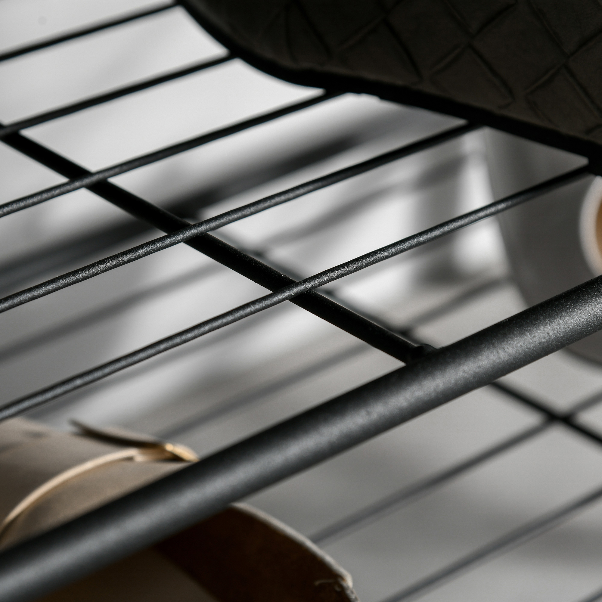 Garderobenständer Schuhregal Kleiderständer mit 8 Haken 2 Ablagen MDF Schwarz 72 x 34 x 185 cm