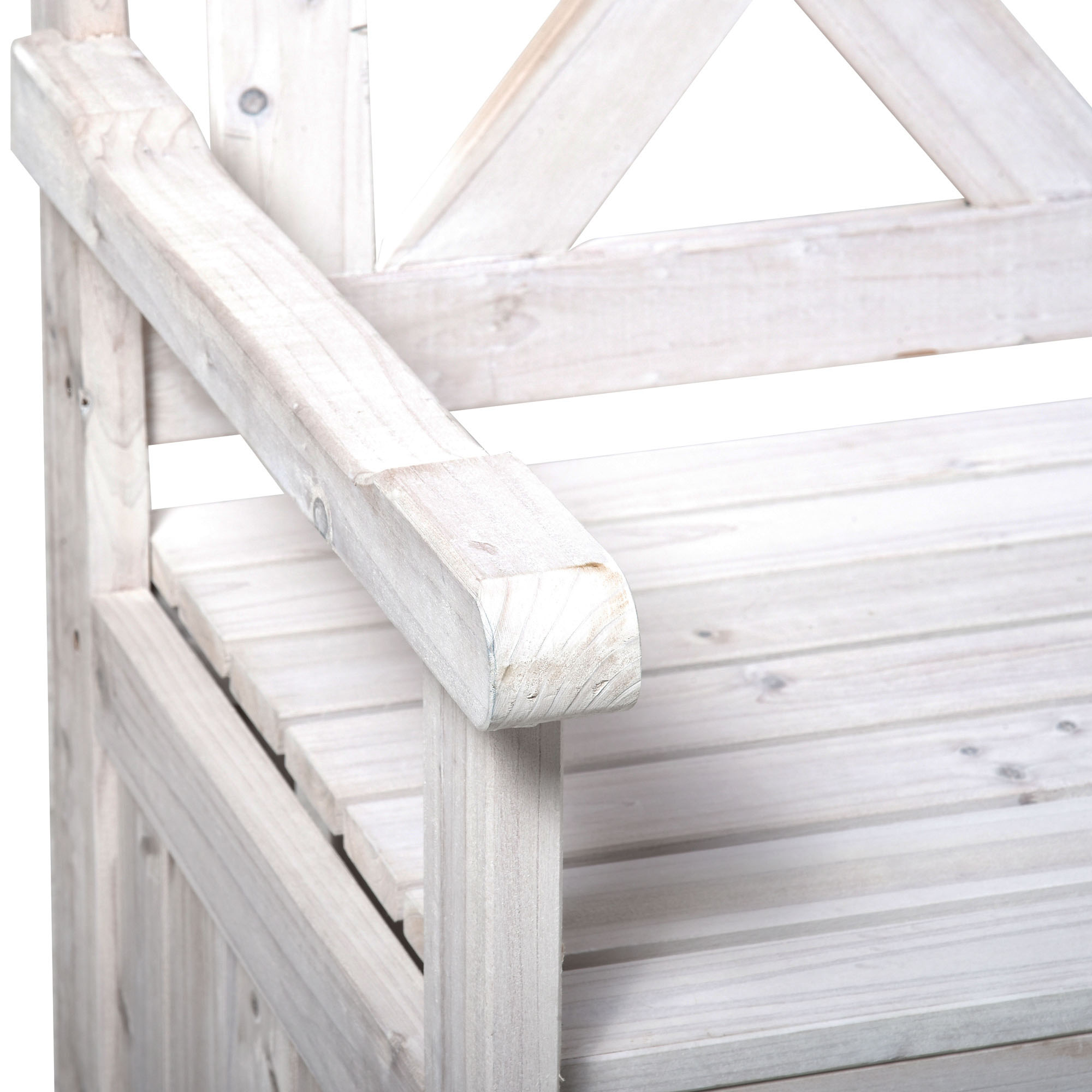 Sitzbank mit Stauraum 2-Sitzer Gartentruhe Truhenbank Kissentruhe Aufbewahrung Weiß 115 x 61 x 85 cm