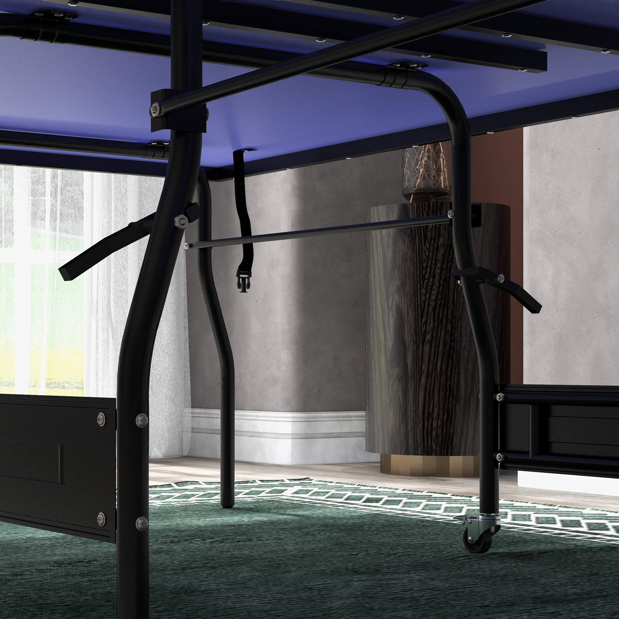 Tischtennisplatte klappbar Mid Size Tischtennistisch inklusive Tischtennisnetz 3 Bälle 12mm Tischplatte