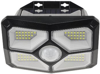 LED Solar Wandleuchte "SWL 722", PIR Bewegungsmelder, 72 LEDs, IP65