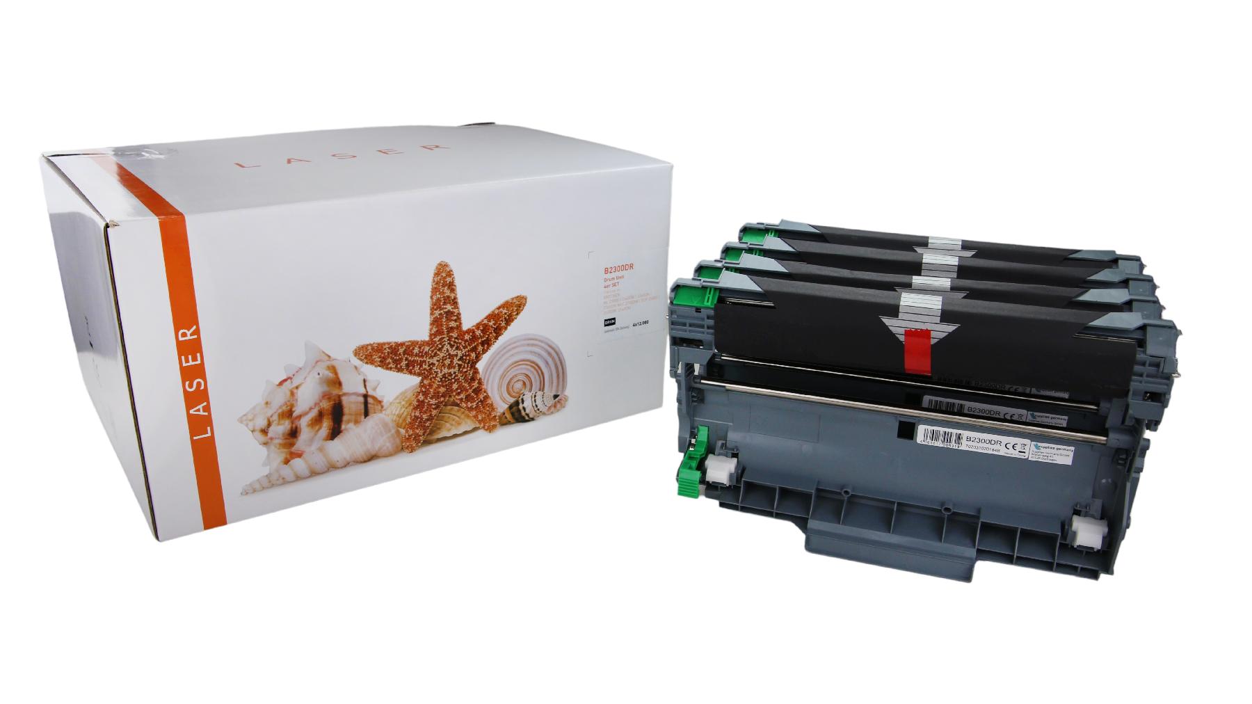 4er Set DR2300 alternativ Trommel black für Brother / DR2300 / 4x12.000 Seiten