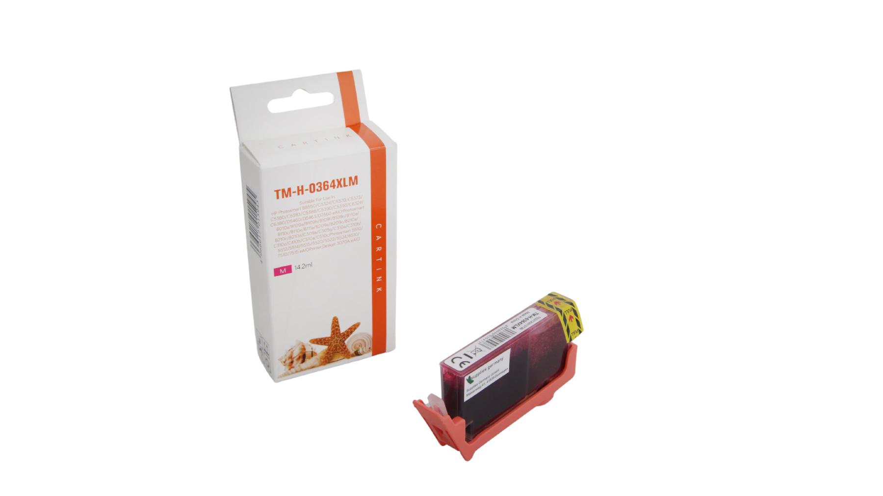 364M alternativ Seestern Tinte Magenta für HP / CB324EE / 14,2ml / mit Chip